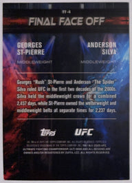 Achterzijde – Georges St-Pierre / Anderson Silva [FF-4] – 2025 Topps Knockout UFC | Lichcards
