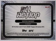 Achterzijde – Maycee Barber [AA-21] – 2026 Topps Chrome UFC | Lichcards