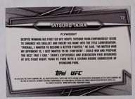 Achterzijde – Tatsuro Taira [72] – 2026 Topps Chrome UFC | Lichcards