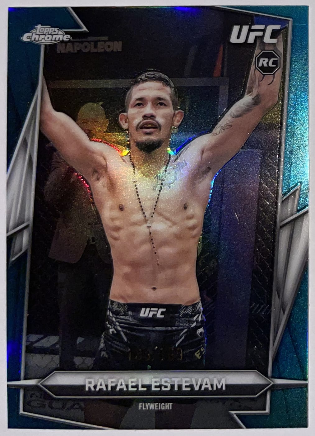 Voorzijde – Rafael Estevam [22] – 2026 Topps Chrome UFC | Lichcards Image principale du produit