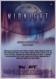 Achterzijde – Arman Tsarukyan [13] – 2026 Topps Midnight UFC | Lichcards