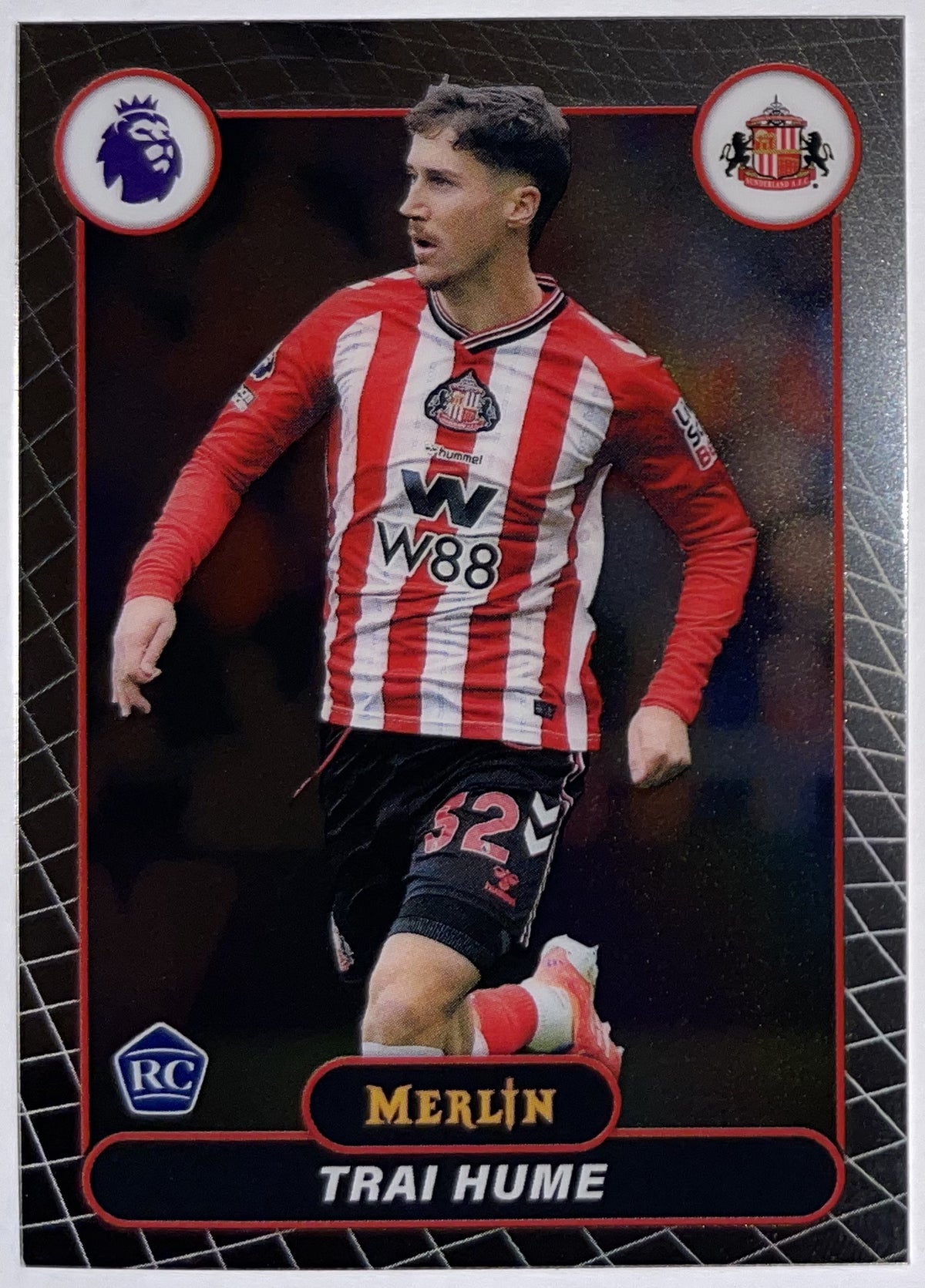Voorzijde – Trai Hume [170] – Topps Merlin Premier League 2025/26 – Near Mint Imagen principal del producto