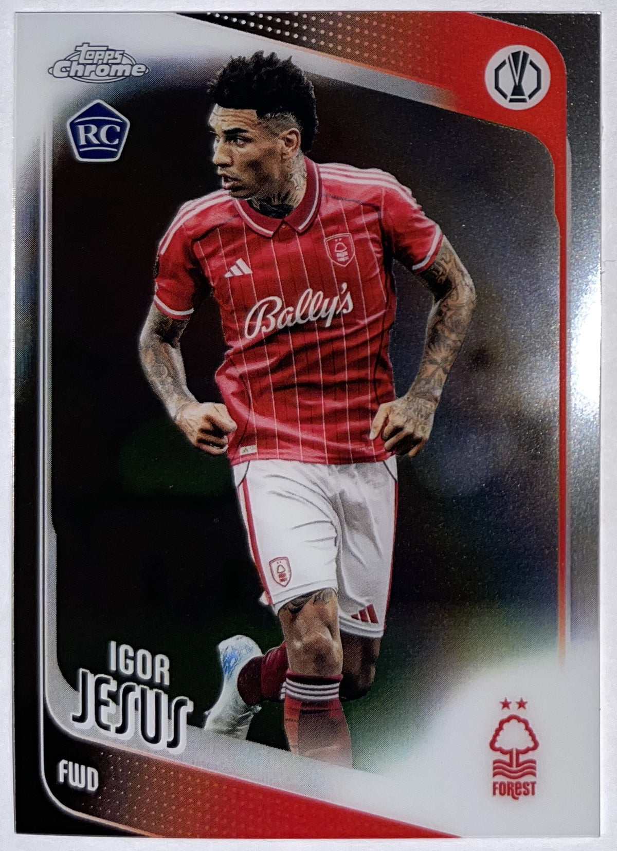 Voorzijde – Igor Jesus [161] – Topps Chrome UEFA Club Competitions 2025/26 – Near Mint