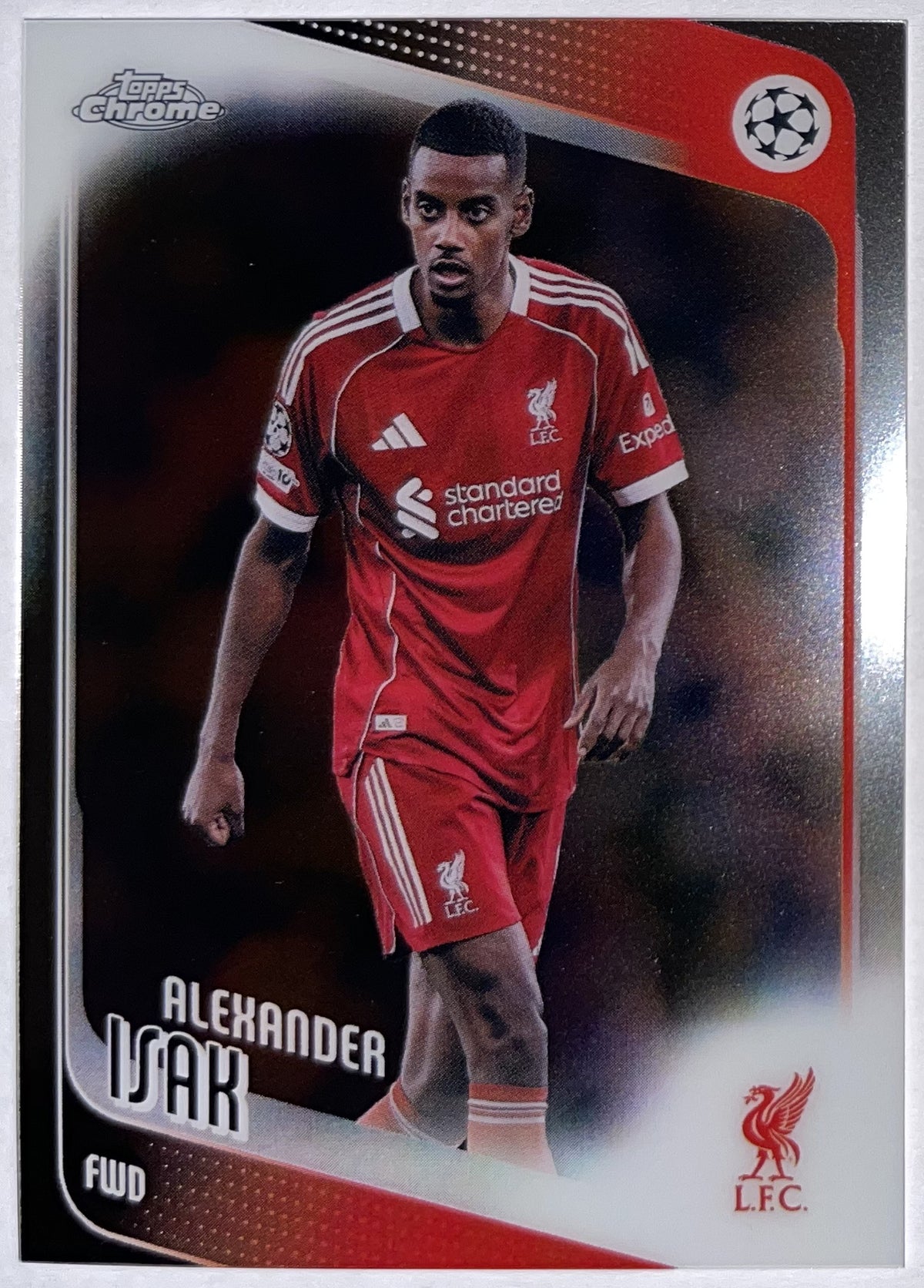 Voorzijde – Alexander Isak [116] – Topps Chrome UEFA Club Competitions 2025/26 – Near Mint Imagen principal del producto