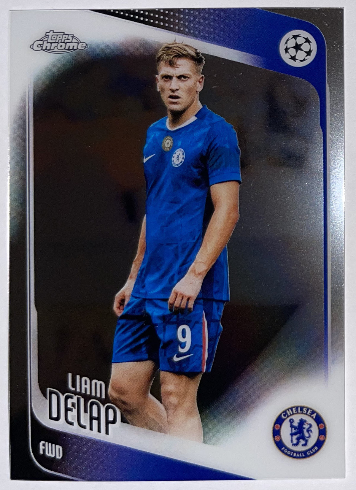 Voorzijde – Liam Delap [192] – Topps Chrome UEFA Club Competitions 2025/26 – Near Mint Imagen principal del producto