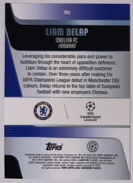 Achterzijde – Liam Delap [192] – Topps Chrome UEFA Club Competitions 2025/26 | Lichcards