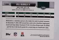 Achterzijde – Will McDonald IV [158] – Topps Flagship NFL 2026 | Lichcards
