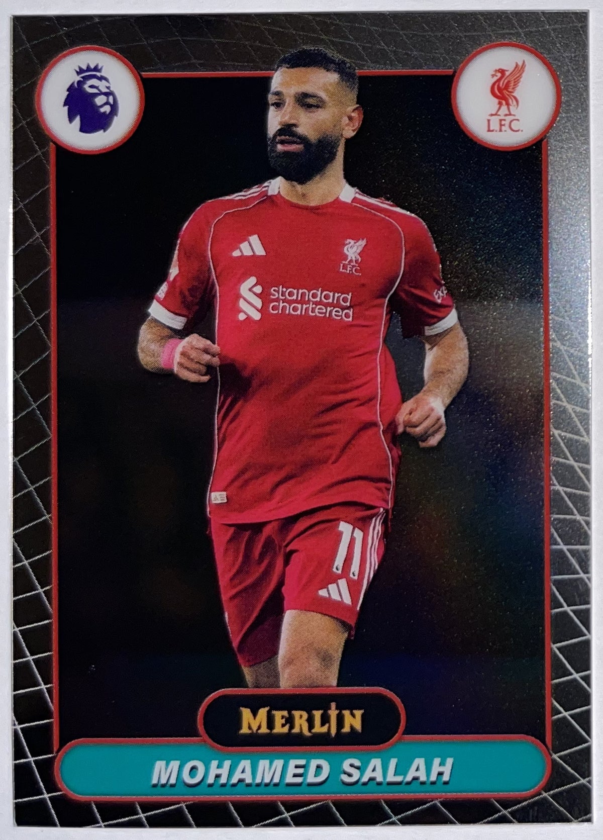 Voorzijde – Mohamed Salah [115] – Topps Merlin Premier League 2025/26 – Near Mint Imagen principal del producto