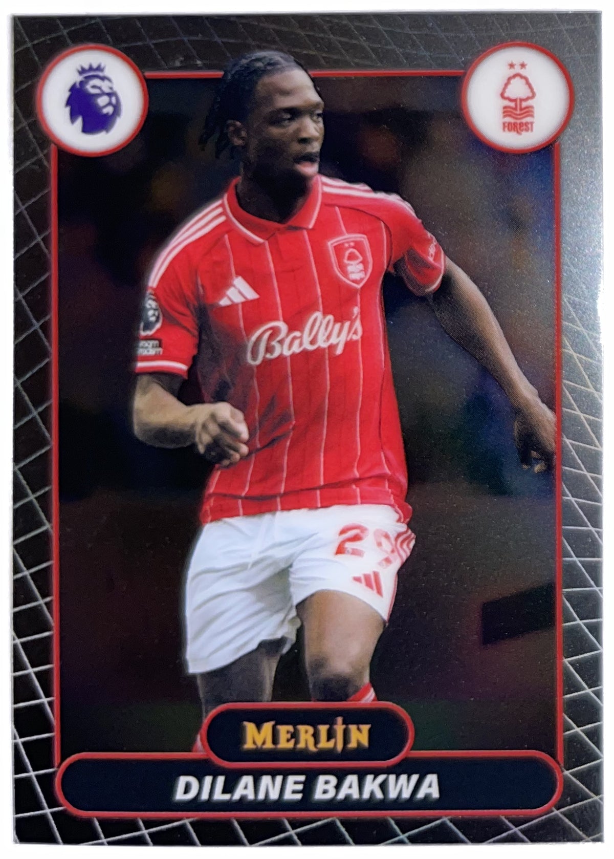 Voorzijde – Dilane Bakwa [160] – Topps Merlin Premier League 2025/26 – Near Mint Imagen principal del producto