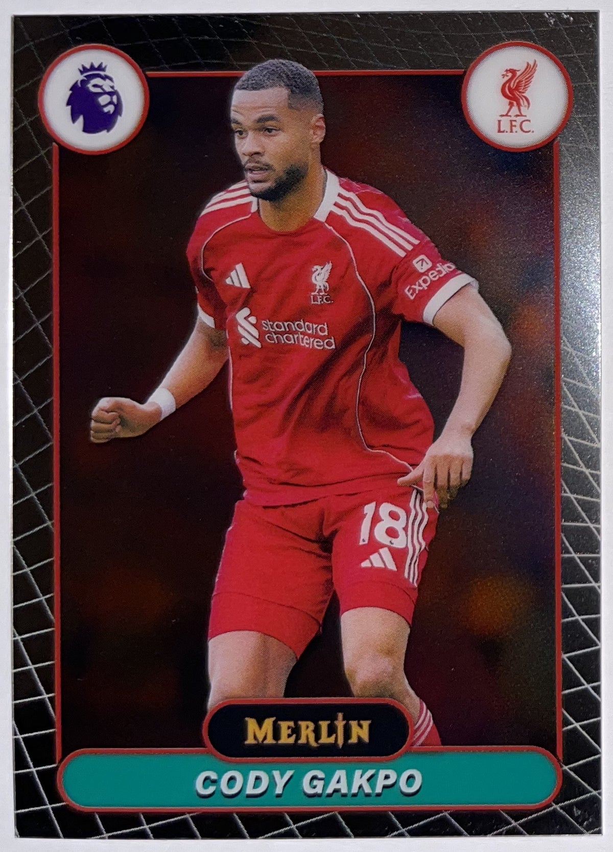 Voorzijde – Cody Gakpo [118] – Topps Merlin Premier League 2025/26 – Near Mint