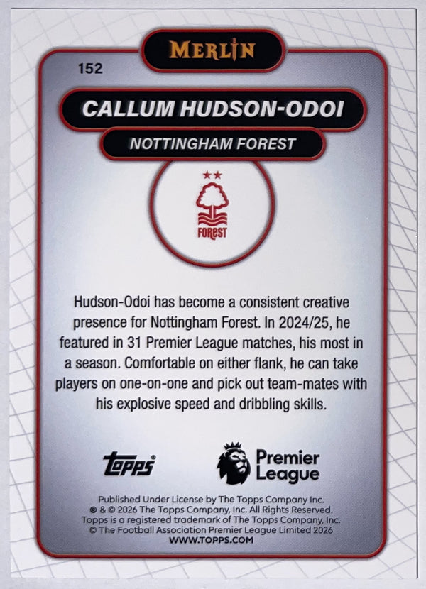 Achterzijde – Callum Hudson-Odoi [152] – Topps Merlin Premier League 2025/26 – Near Mint