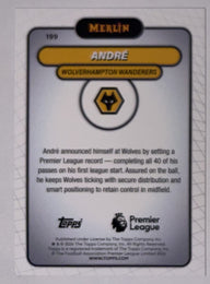 Achterzijde – André [199] – Topps Merlin Premier League 2025/26 | Lichcards