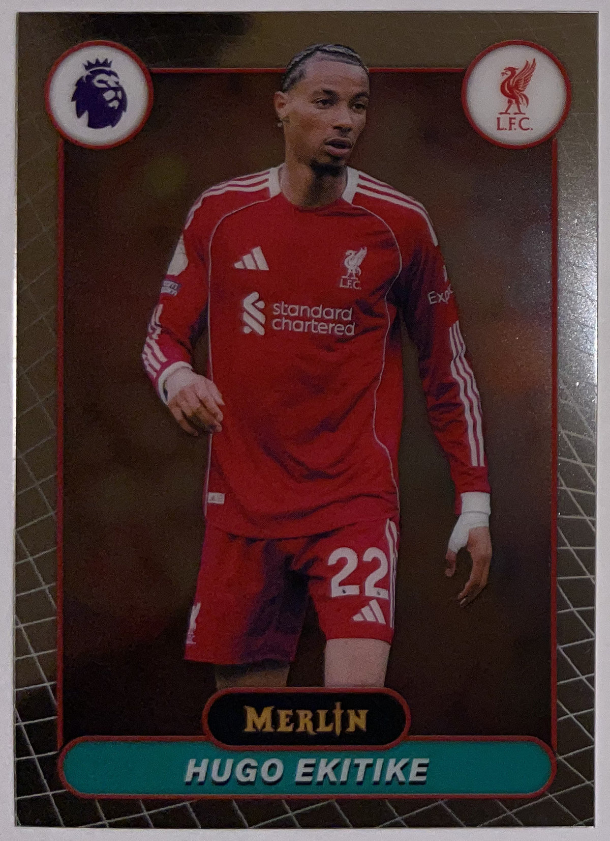 Voorzijde – Hugo Ekitike [117] – Topps Merlin Premier League 2025/26 – Near Mint