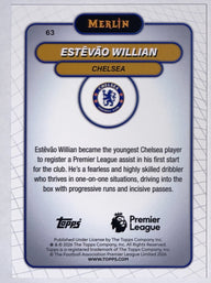 Achterzijde – Estêvão Willian [63] – Topps Merlin Premier League 2025/26 | Lichcards