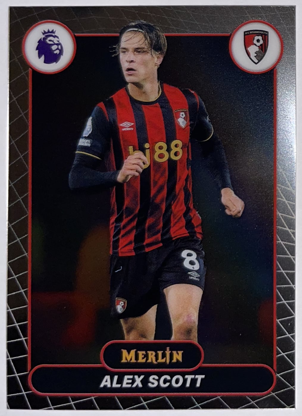 Voorzijde – Alex Scott [1] – Topps Merlin Premier League 2025/26 | Lichcards Hoofdafbeelding