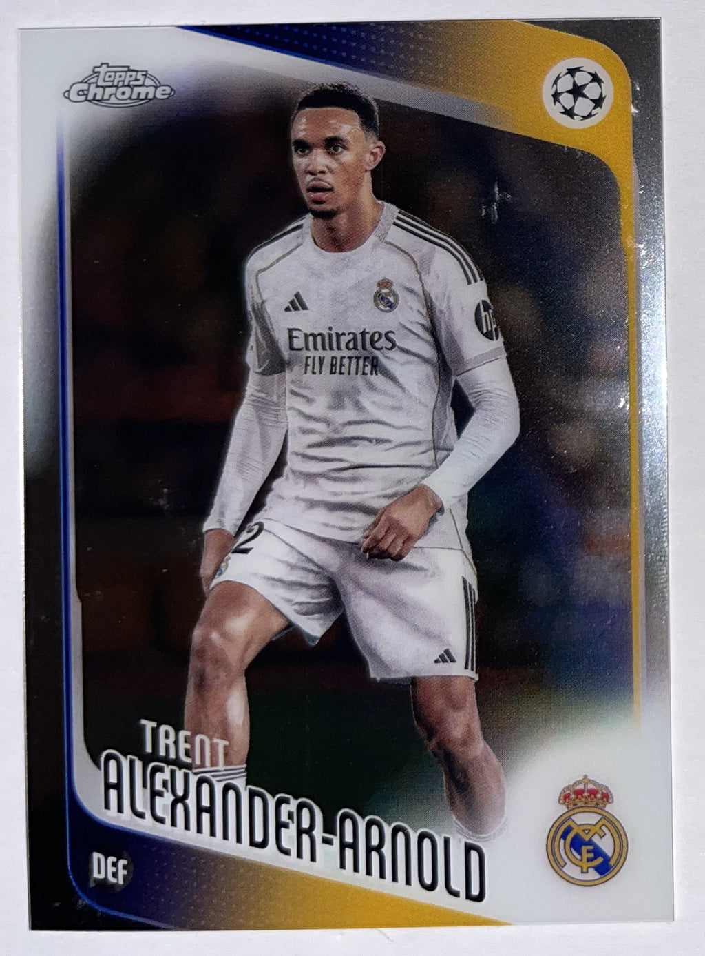 Voorzijde – Trent Alexander-Arnold [141] – Topps Chrome UEFA Club Competitions 2025/26 – Near Mint