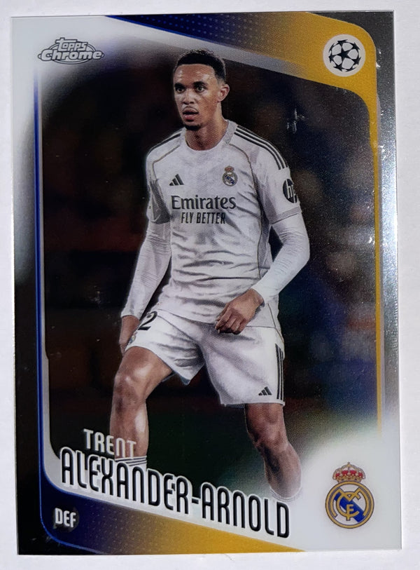 Voorzijde – Trent Alexander-Arnold [141] – Topps Chrome UEFA Club Competitions 2025/26 – Near Mint