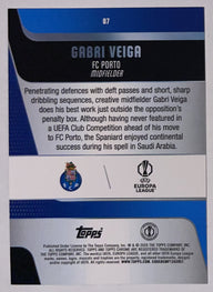 Achterzijde – Gabri Veiga [87] – Topps Chrome UEFA Club Competitions 2025/26 | Lichcards