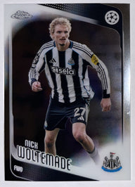 Voorzijde – Nick Woltemade [68] – Topps Chrome UEFA Club Competitions 2025/26 | Lichcards