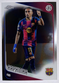 Voorzijde – Raphinha [97] – Topps Chrome UEFA Club Competitions 2025/26 | Lichcards