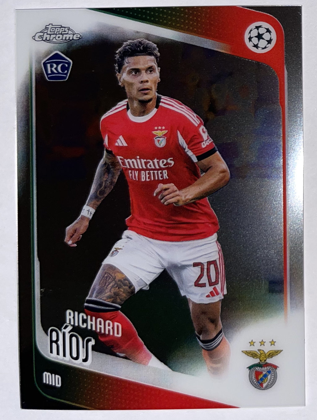 Voorzijde – Richard Ríos [16] – Topps Chrome UEFA Club Competitions 2025/26 – Near Mint