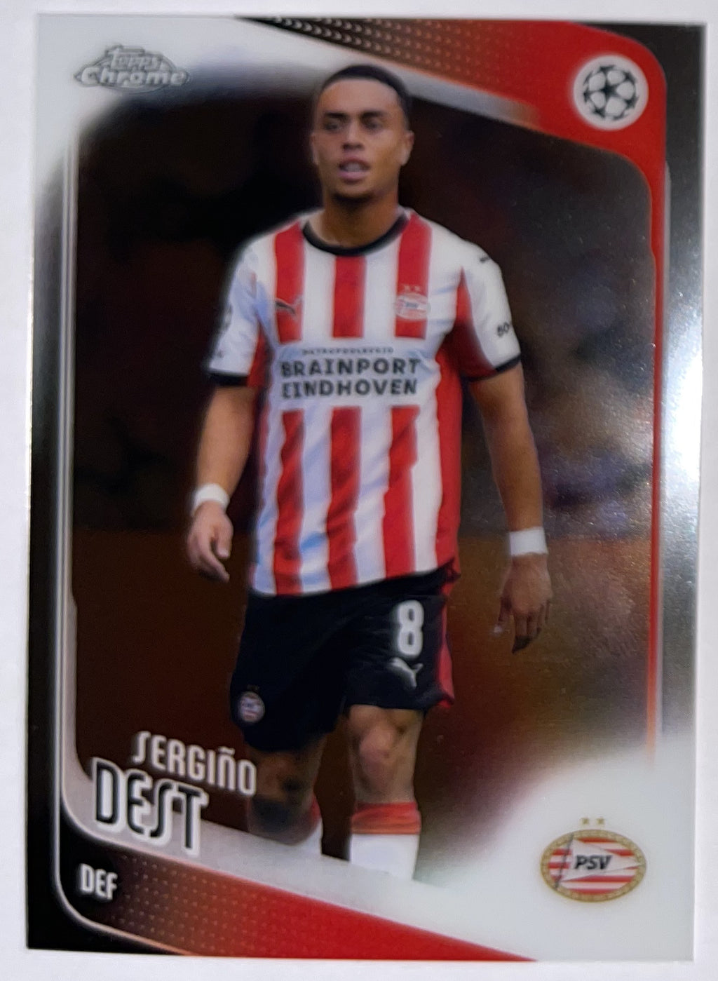 Voorzijde – Sergiño Dest [169] – Topps Chrome UEFA Club Competitions 2025/26 – Near Mint