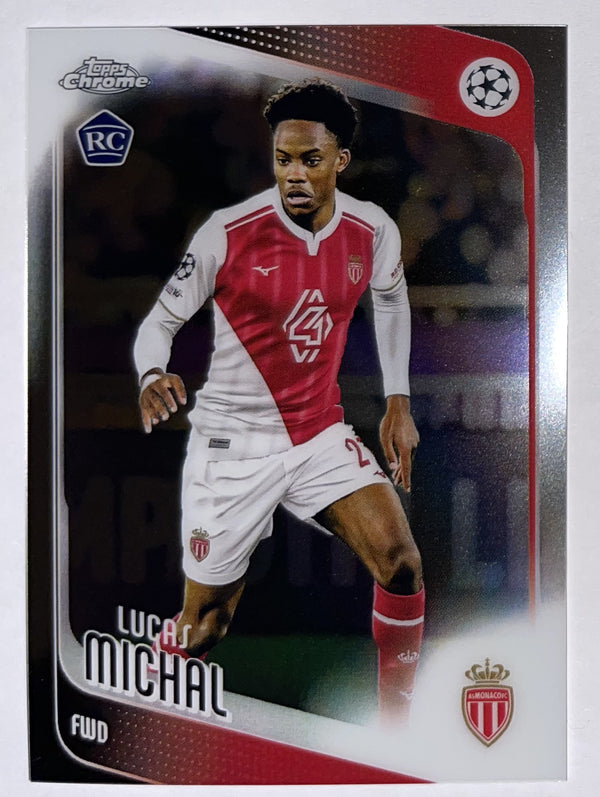 Voorzijde – Lucas Michal [94] – Topps Chrome UEFA Club Competitions 2025/26 – Near Mint