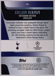Achterzijde – Callum Olusesi [134] – Topps Chrome UEFA Club Competitions 2025/26 | Lichcards