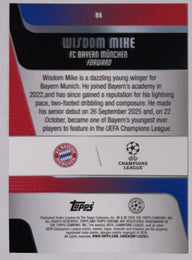 Achterzijde – Wisdom Mike [88] – Topps Chrome UEFA Club Competitions 2025/26 | Lichcards