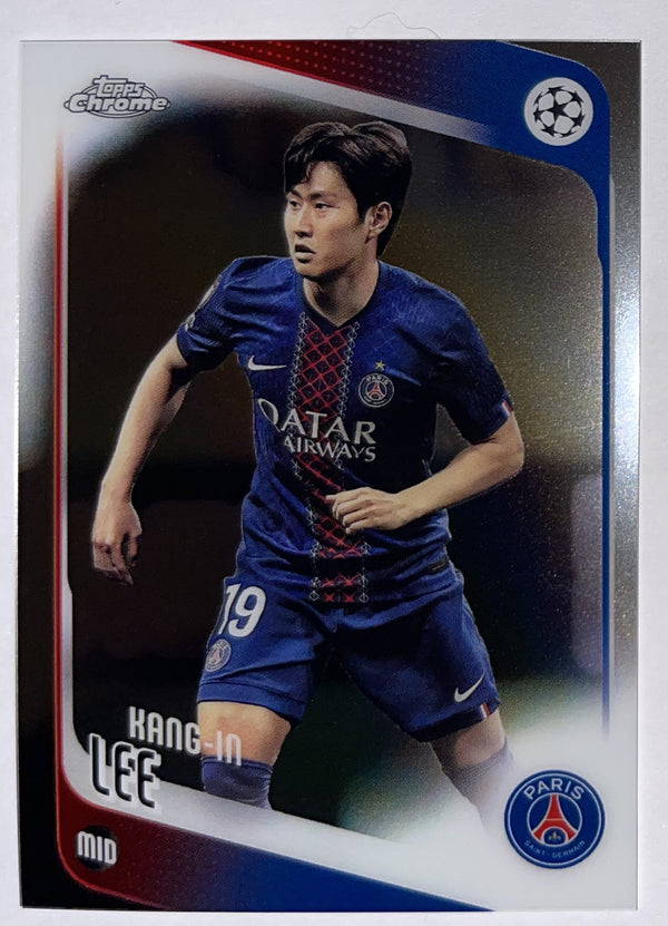 Voorzijde – Kang-in Lee [185] – Topps Chrome UEFA Club Competitions 2025/26 – Near Mint