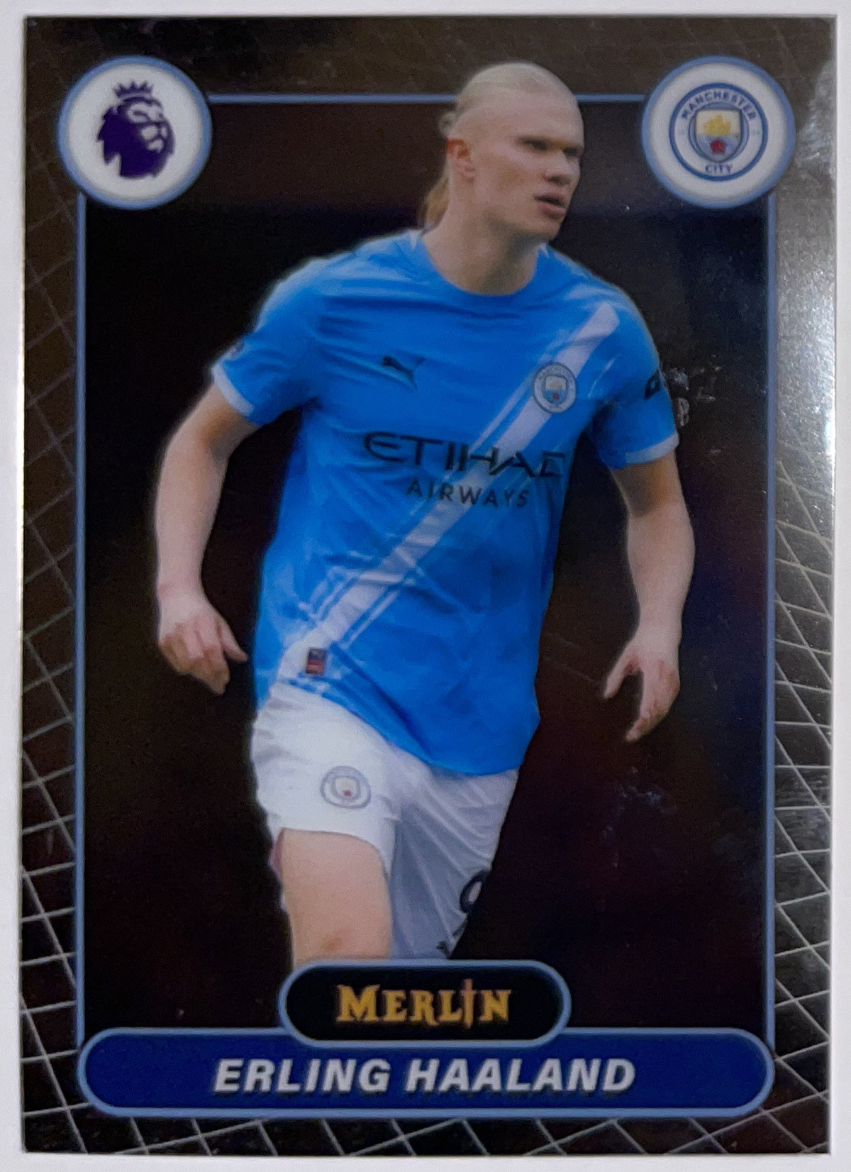 Voorzijde – Erling Haaland [123] – Topps Merlin Premier League 2025/26 – Near Mint
