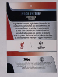Achterzijde – Hugo Ekitike [176] – Topps Chrome UEFA Club Competitions 2025/26 | Lichcards