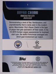 Achterzijde – Rayan Cherki [1] – Topps Chrome UEFA Club Competitions 2025/26 | Lichcards
