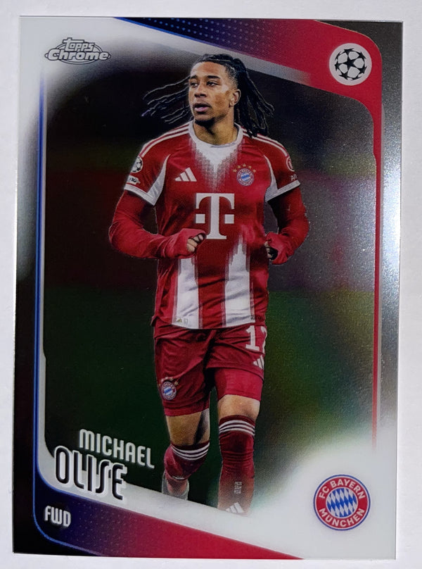 Voorzijde – Michael Olise [4] – Topps Chrome UEFA Club Competitions 2025/26 – Near Mint