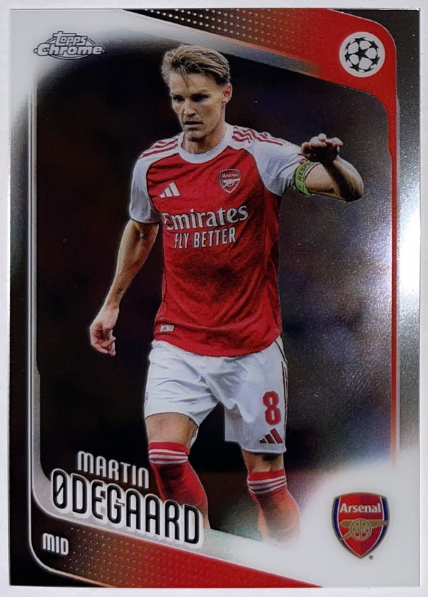 Voorzijde – Martin Ødegaard [157] – Topps Chrome UEFA Club Competitions 2025/26 – Near Mint
