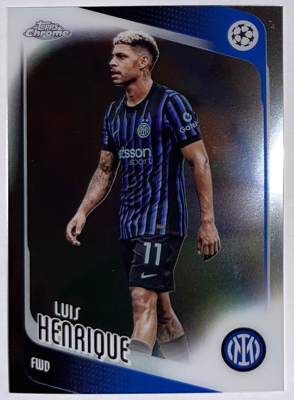 Voorzijde – Luis Henrique [131] – Topps Chrome UEFA Club Competitions 2025/26 – Near Mint