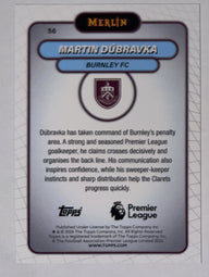 Achterzijde – Martin Dúbravka [56] – Topps Merlin Premier League 2025/26 | Lichcards
