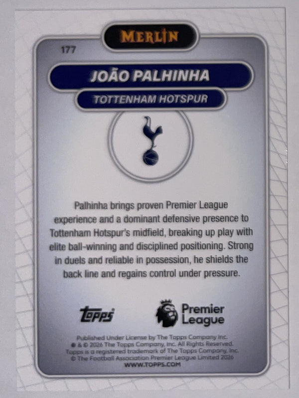 Achterzijde – João Palhinha [177] – Topps Merlin Premier League 2025/26 – Near Mint