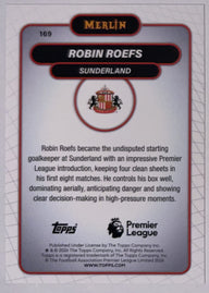 Achterzijde – Robin Roefs [169] – Topps Merlin Premier League 2025/26 | Lichcards