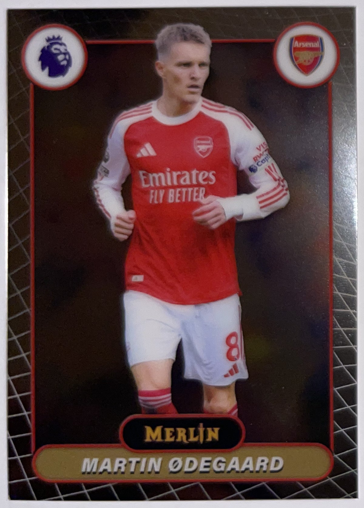 Voorzijde – Martin Ødegaard [13] – Topps Merlin Premier League 2025/26 – Near Mint Hoofdafbeelding