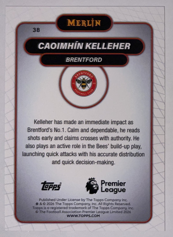 Achterzijde – Caoimhín Kelleher [38] – Topps Merlin Premier League 2025/26 – Near Mint