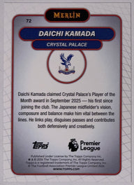 Achterzijde – Daichi Kamada [72] – Topps Merlin Premier League 2025/26 | Lichcards