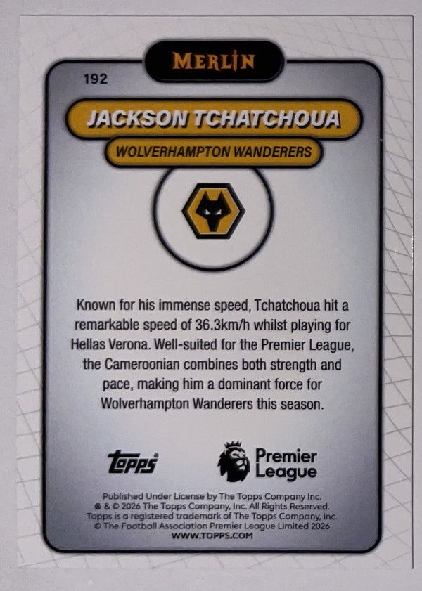 Achterzijde – Jackson Tchatchoua [192] – Topps Merlin Premier League 2025/26 – Near Mint