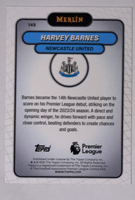 Achterzijde – Harvey Barnes [149] – Topps Merlin Premier League 2025/26 | Lichcards