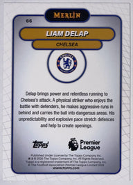 Achterzijde – Liam Delap [66] – Topps Merlin Premier League 2025/26 | Lichcards