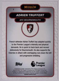 Achterzijde – Adrien Truffert [7] – Topps Merlin Premier League 2025/26 | Lichcards