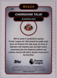 Achterzijde – Chemsdine Talbi [167] – Topps Merlin Premier League 2025/26 | Lichcards