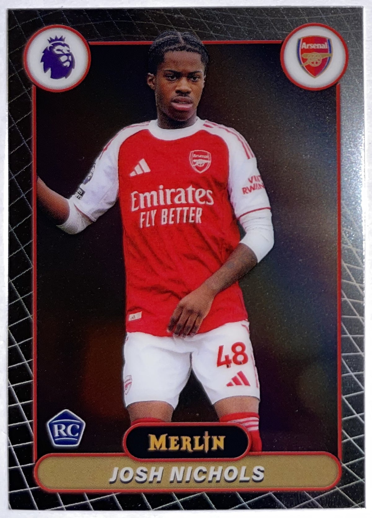 Voorzijde – Josh Nichols [19] – Topps Merlin Premier League 2025/26 – Near Mint Hoofdafbeelding
