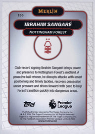 Achterzijde – Ibrahim Sangaré [156] – Topps Merlin Premier League 2025/26 | Lichcards