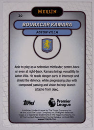 Achterzijde – Boubacar Kamara [30] – Topps Merlin Premier League 2025/26 | Lichcards